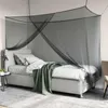 vidaXL, moustiquaire pour lit, 3 pièces, maille 156, noire, Voir les images du produit 3