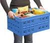 Sunware faltbare Aufbewahrungsbox 46L blau - stabile Produktbild-Vorschau 3
