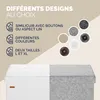 CASARIA® Banc de rangement blanc 80x40x40cm Coffre de Voir les images du produit 4