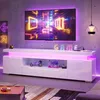 REMZETTA: Mueble de TV de 180 cm de ancho en blanco con Vista previa de la imagen del producto 1