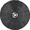 A black circular carbon filter for a range hood. Produktbild-Vorschau