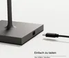 SIGOR Akku-Tischleuchte Nuindie 38cm USB-C graphitgrau rund Produktbild-Vorschau 5