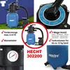 HECHT 302200 Sandfilter Anlage Pool | 12 kg Kapazität | 200 Produktbild-Vorschau 8