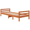 Design Massivholzbett Wachsbraun 90x190 cm Kiefer, Produktbild-Vorschau 2