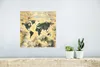 MuchoWow® Poster Weltkarte - Vintage - Zeitungen 30x30 cm - Produktbild-Vorschau 5