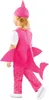 Baby Shark Kostüm kleiner Hai für Kinder Gr. 92-104 rosa Tier Lizenz-Kostüm Tierkostüm Meeresbewohner Raubtier Fasching Karneval Mottoparty Kinderfasching Produktbild-Vorschau