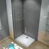 90x185cm Walk-In Duschabtrennung drehbar Duschwand 6mm Produktbild-Vorschau 5