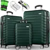tillvex® Reisekoffer Set 3-TLG. + Gepäckwaage, 6X Produktbild-Vorschau 1