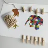 120 Mini-Wäscheklammern aus Naturholz, kleine dekorative Produktbild-Vorschau 2