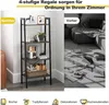 A split image showing a before and after of a room, with a bookshelf on the left and a messy room on the right. Podgląd zdjęcia produktu