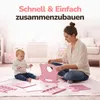 Kinderplay Holzpuppenwiege mit Bettwäsche – große Produktbild-Vorschau 8
