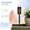 Solární zahradní lampa LED Driving Torch 39cm IP44 Dusk Náhled obrázku produktu 4