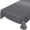 Tischdecke Wachstuch PVC abwaschbar Einfarbig Anthrazit Produktbild-Vorschau 1