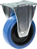 160mm Bockrolle mit blauem Elastikgummi auf Nylon-Mittelrad Produktbild-Vorschau 1