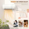 HOMCOM Wand Heizlüfter 2000W Keramik Wandheizgerät mit Produktbild-Vorschau 5