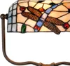 Clayre & Eef Lampada da tavolo Tiffany 27x20x36 cm Blu Anteprima dell’immagine prodotto 2