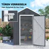 Outsunny Gerätehaus Stahl 4㎡ Gartenschrank mit Fenster Produktbild-Vorschau 7