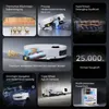 A collage of images and text highlighting the features of a robot vacuum cleaner. Produktbild-Vorschau