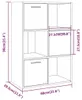vidaXL Úložná skříňka Grey Sonoma 60x29,5x90 cm Náhled obrázku produktu 8