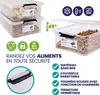 DEUBA® 4x 30L Scatole in Plastica Trasparente Senza BPA Anteprima dell’immagine prodotto 4