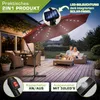 tillvex Alu Ampelschirm Rot LED Solar Ø 300 cm mit Kurbel | Produktbild-Vorschau 6