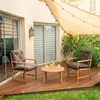 4L Textil Gartenstuhlauflage Niedriglehner aus Samt-Imitat, Produktbild-Vorschau 6