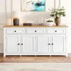Sideboard mit Drei Schubladen und Vier Türen, Anrichte Produktbild-Vorschau 1