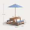 BEALIFE Set di mobili da giardino per bambini, 4 pezzi, con Anteprima dell’immagine prodotto 4