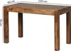 FineBuy Table de salle à manger rectangulaire 120 cm en Voir les images du produit 3