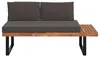 home24 Loungeset - 3-teilig - Akazie Massiv / Polyester Produktbild-Vorschau 10