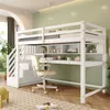 Merax Lit superposé 90x200cm avec bureau et escalier, en Voir les images du produit 8