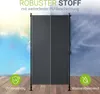 A side-by-side comparison of a fabric screen under sunny and rainy conditions, highlighting its weather-resistant properties. Náhľad obrázku produktu