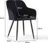 CLIPOP Chaise de salle à manger, set de 2 chaises de Voir les images du produit 2