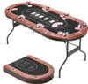 Pokertisch Klappbar und Faltbar für 8 Spieler - Spieltisch Produktbild-Vorschau 1