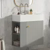 A modern bathroom vanity with a sink and cabinet. Podgląd zdjęcia produktu
