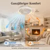 49cm stropní ventilátor s osvětlením, plynule stmívatelný, Náhled obrázku produktu 12