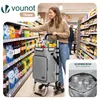 VOUNOT® Hliníkový nákupní vozík pro jízdu po schodech, Náhled obrázku produktu 2
