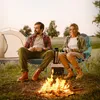 ECD Germany Campingstuhl faltbar, Grau-Türkis, Angelstuhl Produktbild-Vorschau 8