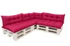 Palettenkissen Set 7-teilig  Rosa – Sitzkissen 120×50 cm & Produktbild-Vorschau 1