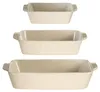 Set aus 3 Steingut-Auflaufformen zum Backen, 2,5 l / 1,5 l Produktbild-Vorschau 1