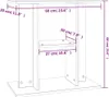 vidaXL Supporto per acquari in rovere affumicato 60x30x60 Anteprima dell’immagine prodotto 9