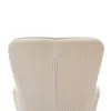 The back of a beige upholstered chair with vertical pleats. Produktbild-Vorschau