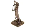 A statue of Lady Justice on a white background. Produktbild-Vorschau