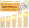 Jayseuw LED svíčky sada 5 svíček z pravého vosku blikající Náhled obrázku produktu 2