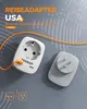 TESSAN 2er Pack USA Adapter Steckdose 3 in 1 Reiseadapter Produktbild-Vorschau 2