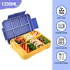Brotdose Kinder Mit Fächern, Lunchbox Kinder, Bento Box Produktbild-Vorschau 4