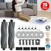 A collage of images showing a woman with a cat, a robot vacuum cleaner, and various accessories for it. Voir les images du produit