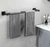 Portasciugamani 50 cm, acciaio inox nero opaco, resistente Anteprima dell’immagine prodotto 14