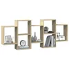 A wall-mounted shelf unit with various decorative items. Náhľad obrázku produktu