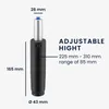 kwmobile Gasdruckfeder für Bürostuhl - Gaslift Kolben 165mm Produktbild-Vorschau 3